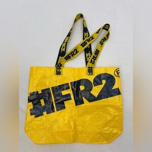 #FR2 Fxxing Rabbits Original Yellow Reusable Bag with Black Print in small size